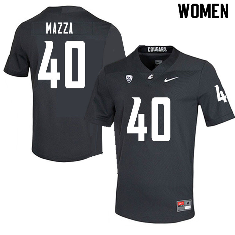 Women #40 Blake Mazza Washington State Cougars College Football Jerseys Sale-Charcoal - Click Image to Close